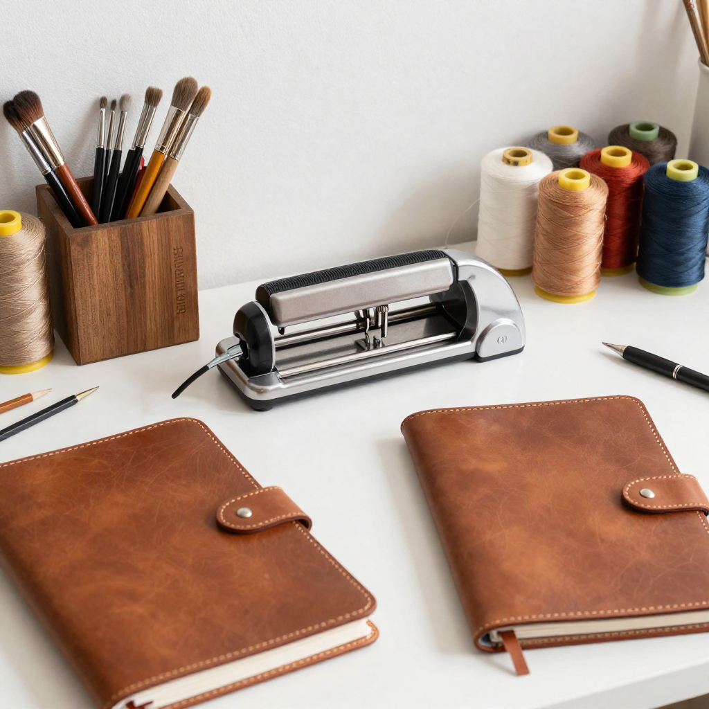 Colorful craft supplies and materials